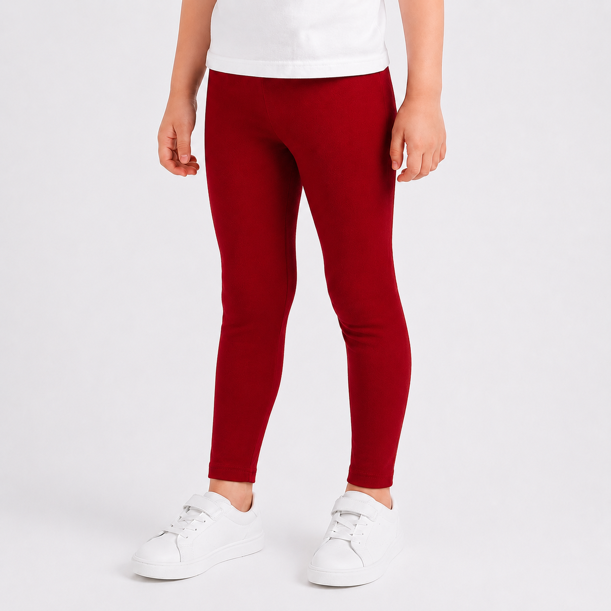 Classic Maroon Kids Tights